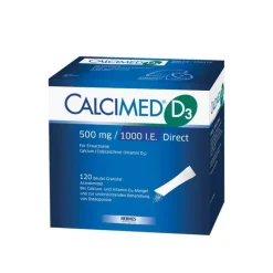 Calcimed D3 500 mg / 1000 I.E. Direct Granulat, 120 St