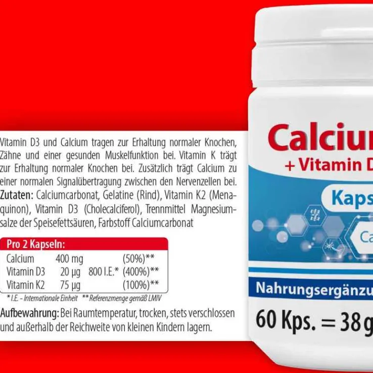 Calcium 400 Kapseln, 60 St