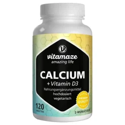 Calcium D3 600 mg / 400 I.E. vegetarisch Tabletten, 120 St