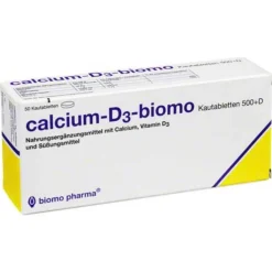 Calcium D3 biomo Kautabletten 500 + D, 50 St