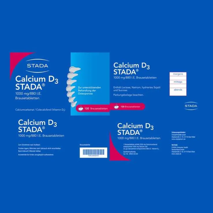 Calcium D3 STADA® 1000 mg/ 880 I.E. Brausetabletten, 120 St