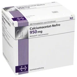 Calciumacetat Nefro 950 mg Filmtabletten, 200 St