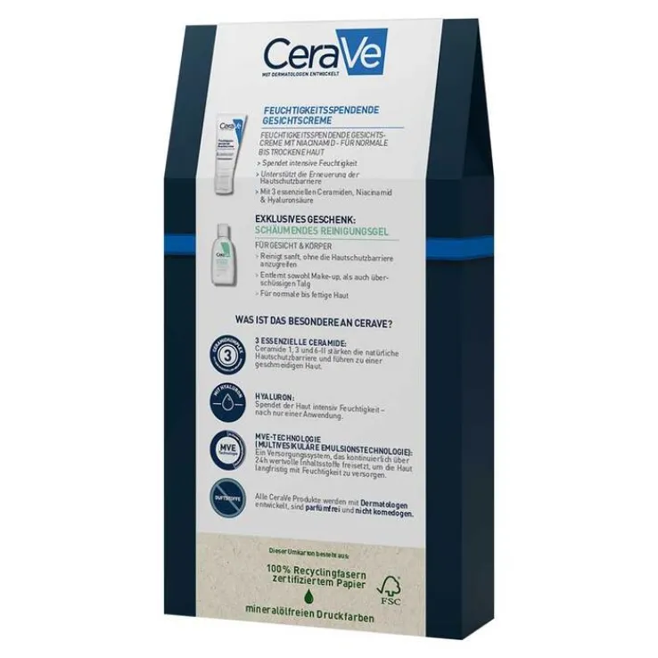 Cerave Feuchtigkeit Gesichtscreme Set, 1 St