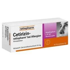 Cetirizin ratiopharm bei Allergien, 50 St