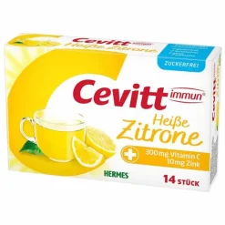 Cevitt immun heiße Zitrone zuckerfrei Granulat, 14 St