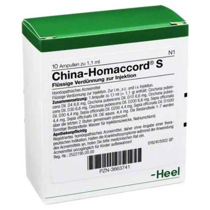 China Homaccord S Ampullen, 10 St