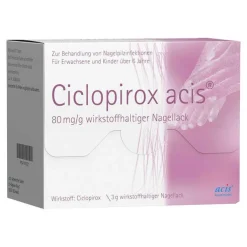 Ciclopirox acis 80 mg / g wirkstoffhalt.Nagellack, 3 g
