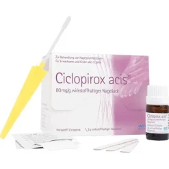 Ciclopirox acis 80 mg / g wirkstoffhalt.Nagellack, 3 g