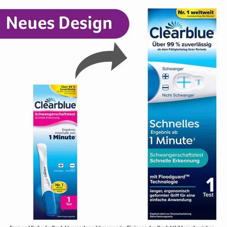 Clearblue Schwangerschaftstest Schnelle Erkennung, 1 St