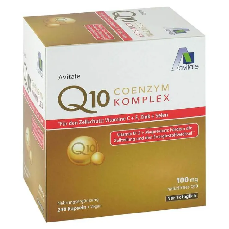 Coenzym Q10 100 mg Kapseln + Vitamine + Mineralstoffe, 240 St