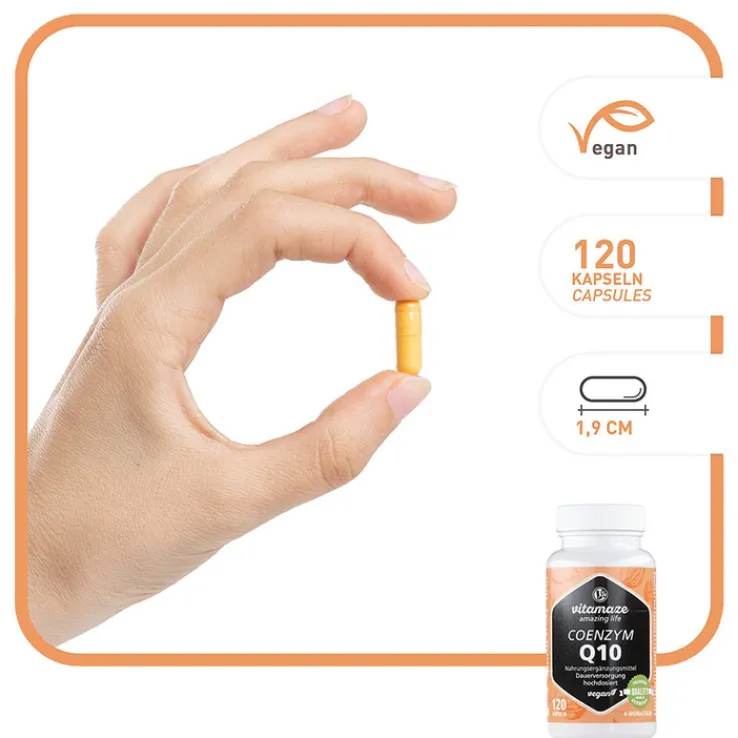 Coenzym Q10 200 mg vegan Kapseln, 120 St