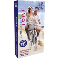 Compressana Twist Kniestrümpfe 40-42 schwarz, 2 St