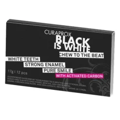 Curaprox Biw Zahnpflegekaugummi Aktiv Kohle, 12 St