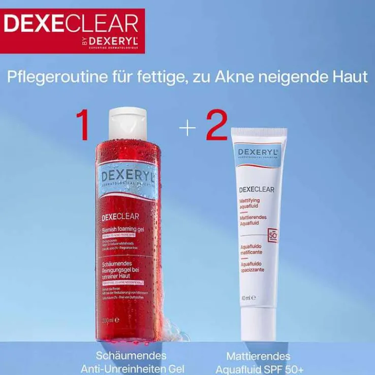 Dexeryl Dexeclear Reinigungsgel schäumend für unreine Haut, 200 ml