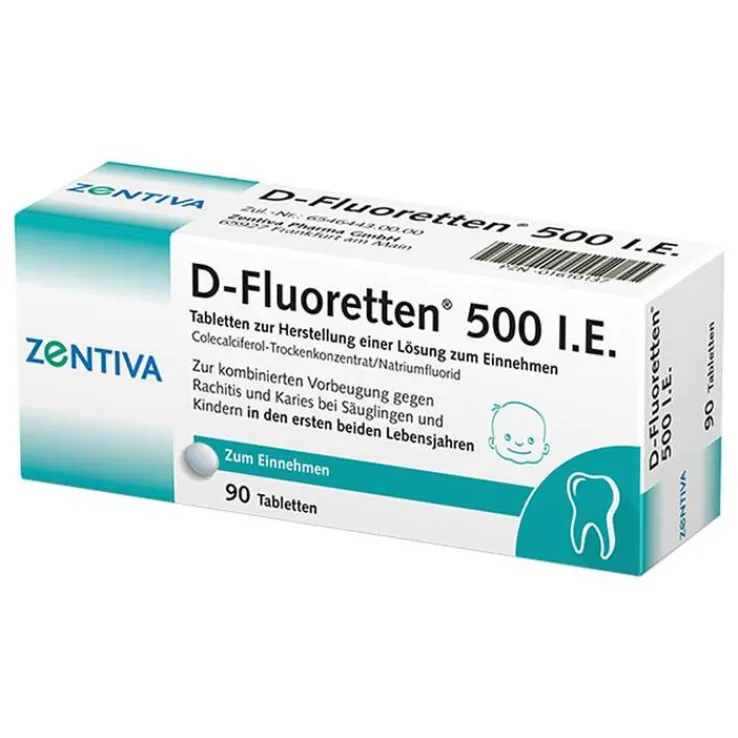 D-Fluoretten 500 Tabletten, 90 St
