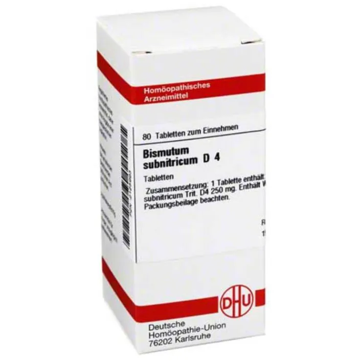 DHU Bismutum Subnitricum D 4 Tabletten, 80 St