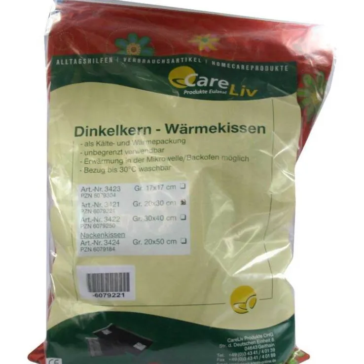 Dinkelkern Wärmekissen mit Bezug 20x30cm, 1 St