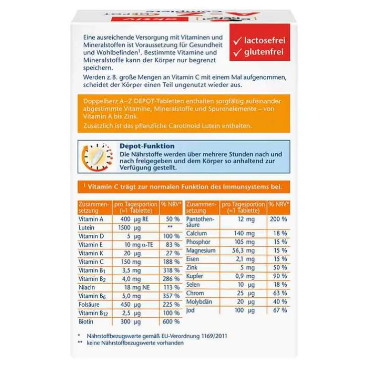 Doppelherz A-Z Depot Tabletten, 60 St