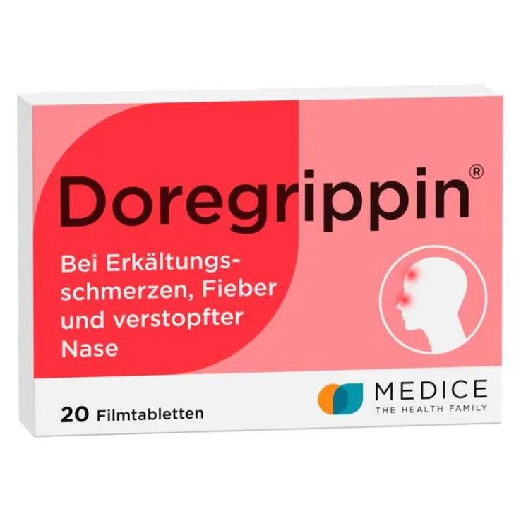 Doregrippin bei Erkältungssymptomen, 20 St