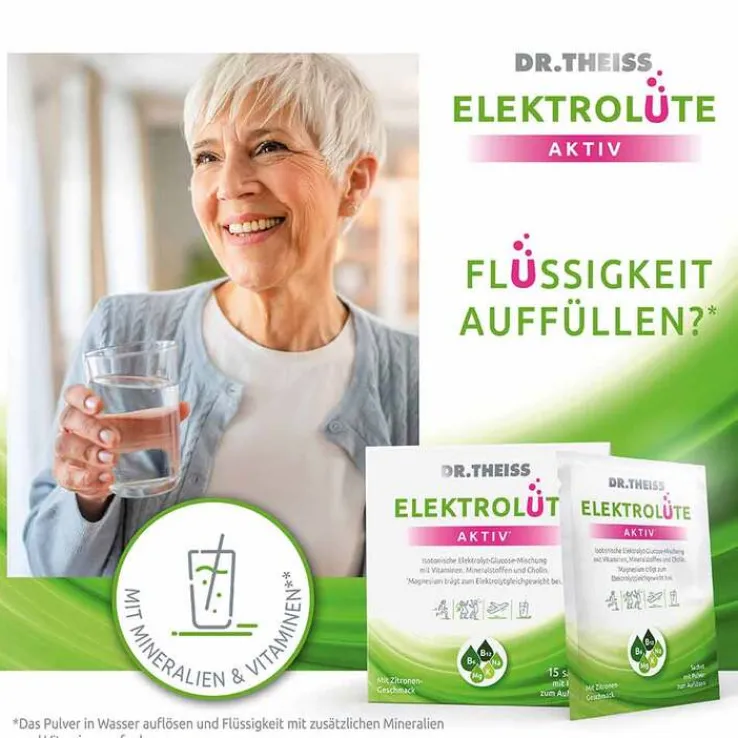 Dr. Theiss Elektrolüte Aktiv Pulver Sachets, 15 St