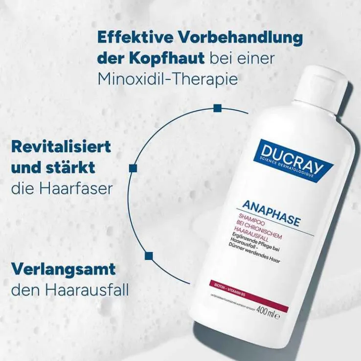 Ducray Anaphase Shampoo bei chronischem Haarausfall, 200 ml