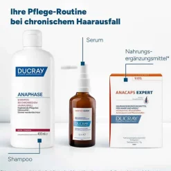 Ducray Anaphase Shampoo bei chronischem Haarausfall, 200 ml