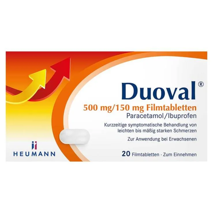 Duoval 500 mg / 150 mg Filmtabletten, 20 St