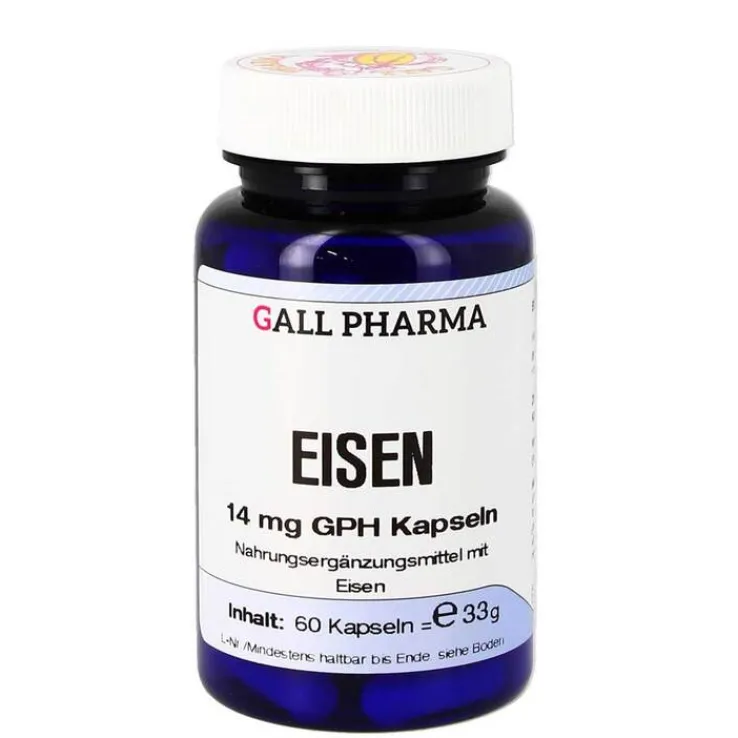 Eisen 14 mg GPH Kapseln, 60 St