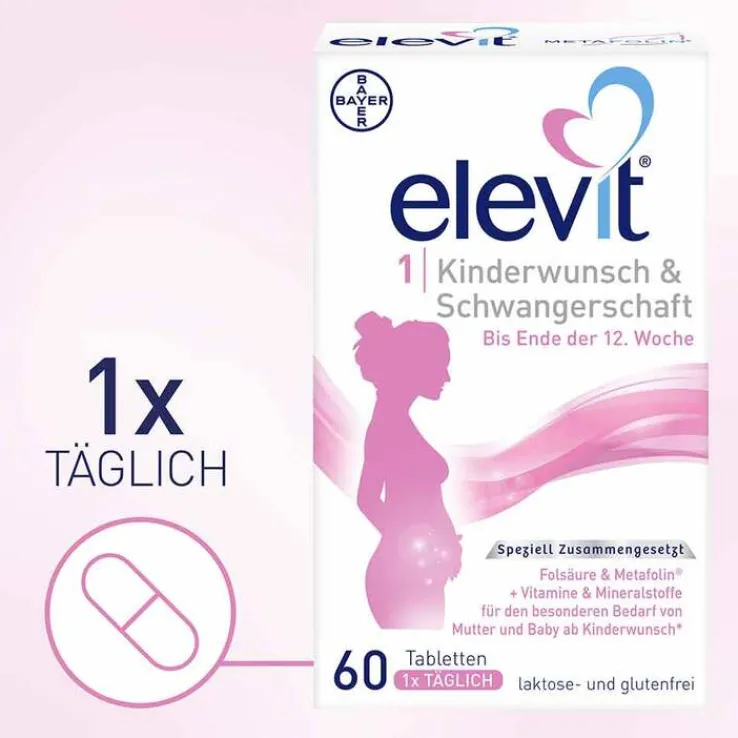 Elevit 1 Kinderwunsch & Schwangerschaft Tabletten, 1X60 St