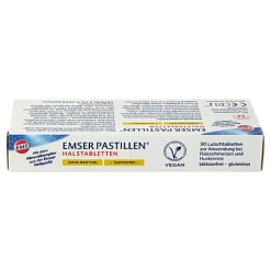 EMSER PASTILLEN® ohne Menthol, zuckerfrei mit Vanille, 30 St