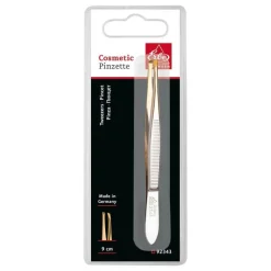 Erbe Pinzette Goldspitze schmal-schräg 9 cm, 1 St