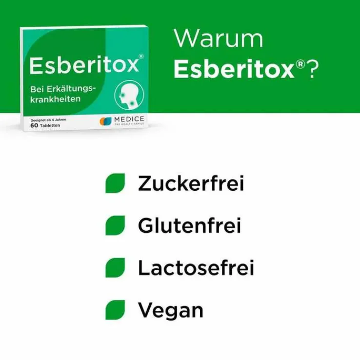 Esberitox® Tabletten bei Erkältungskrankheiten, 60 St
