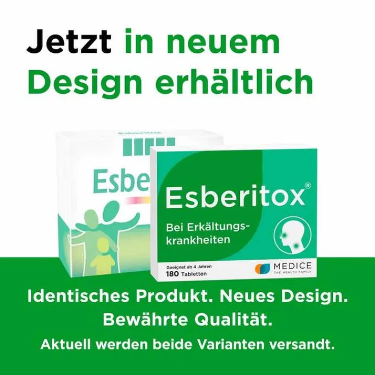 Esberitox® Tabletten bei Erkältungskrankheiten, 180 St