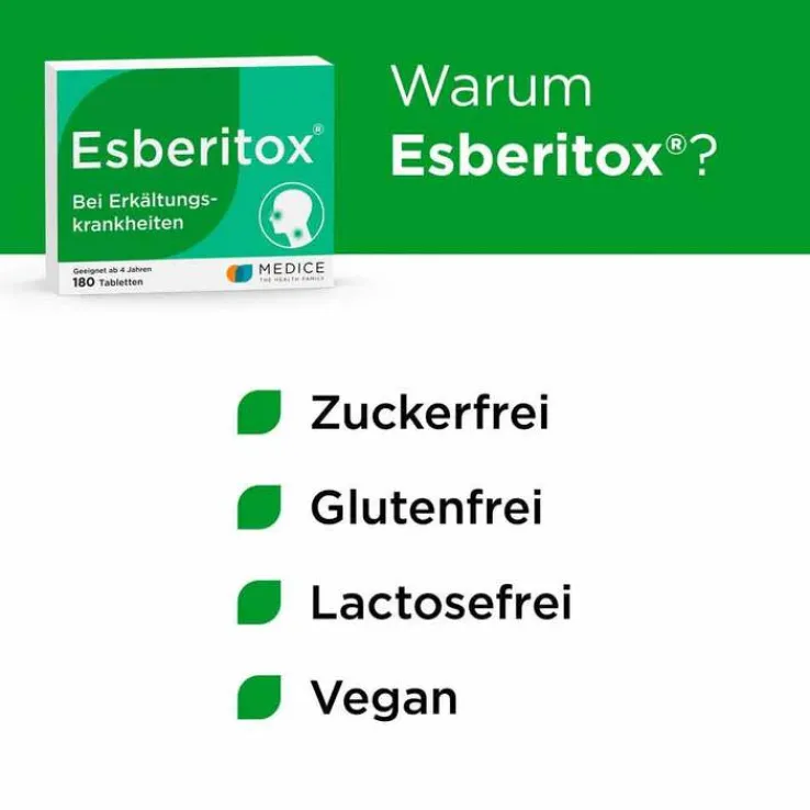 Esberitox® Tabletten bei Erkältungskrankheiten, 180 St
