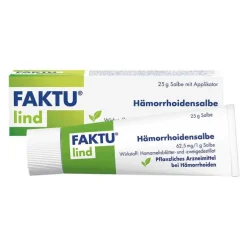 FAKTU lind Hämorrhoidensalbe mit Hamamelis, 25 g