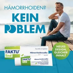 FAKTU lind Hämorrhoidensalbe mit Hamamelis, 25 g