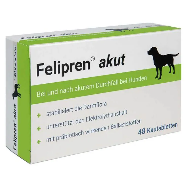 Felipren akut Kautabletten bei und nach Durchfall für Hunde, 48 St
