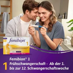 Femibion 1 Kinderwunsch + Frühschwangerschaft ohne Jod Tabletten 8-Wochen Packung , 60 St