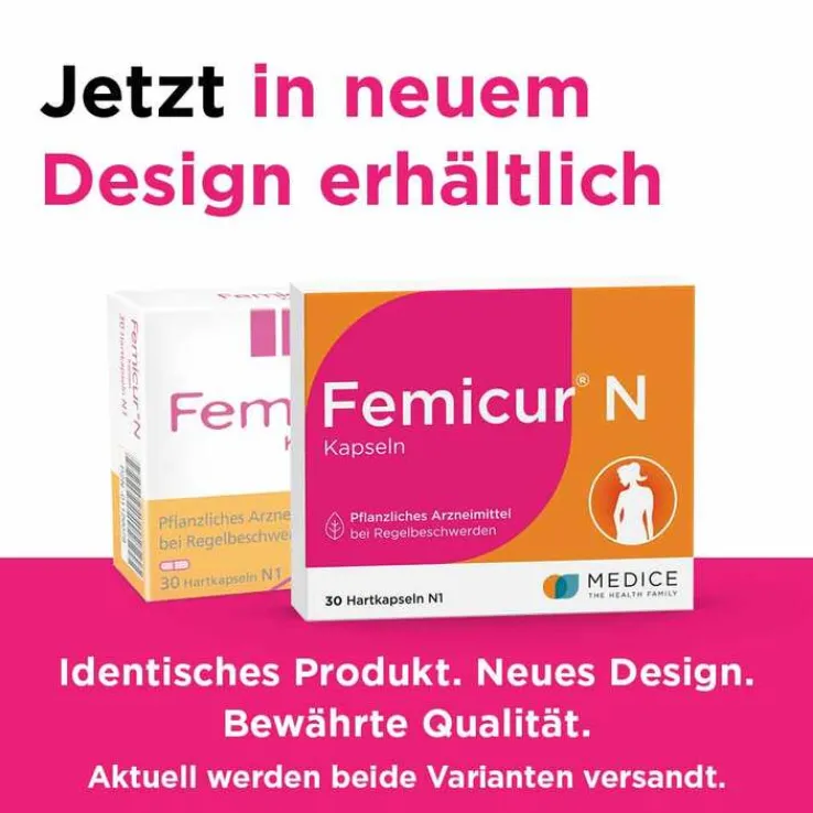 Femicur® N Kapseln bei Regelbeschwerden, 30 St