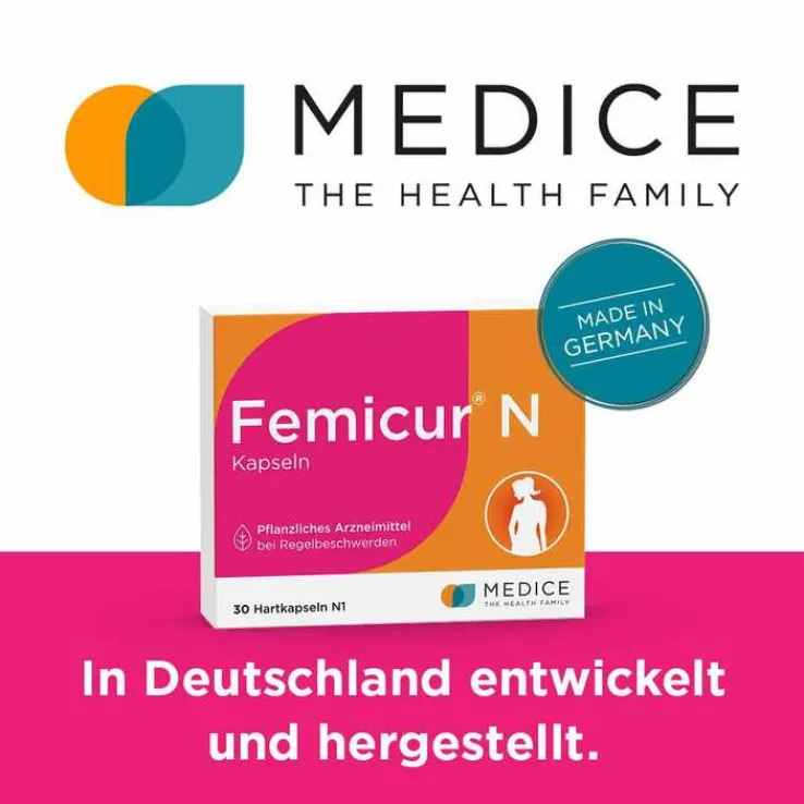 Femicur® N Kapseln bei Regelbeschwerden, 30 St