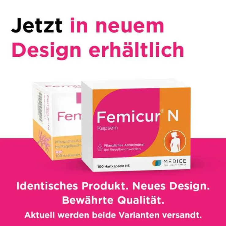 Femicur® N Kapseln bei Regelbeschwerden, 100 St