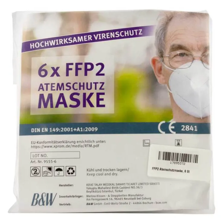 FFP2 Atemschutzmaske, 6 St
