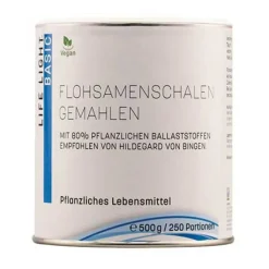 Flohsamenschalen gemahlen Pulver, 500 g
