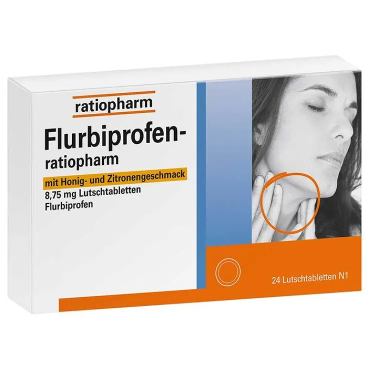 Flurbiprofen-ratio mit Honig- und Zitronengeschmack 8,75mg Lut., 24 St