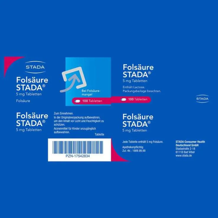 Folsäure STADA® 5 mg Tabletten, 100 St