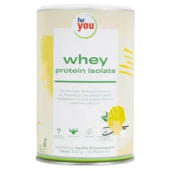 For You whey protein isolate Vanille-Zitronenquark, 600 g