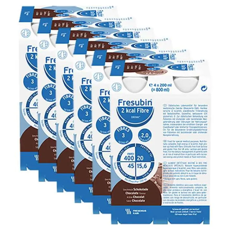 Fresubin 2 kcal fibre Drink Schokolade Trinkflasche, 24X200 ml