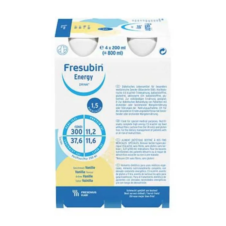 Fresubin Energy Drink Vanille Trinkflasche, 6X4X200 ml