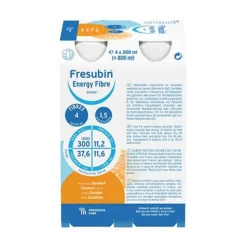 Fresubin Energy Fibre Drink Karamell Trinkflasche, 4X200 ml