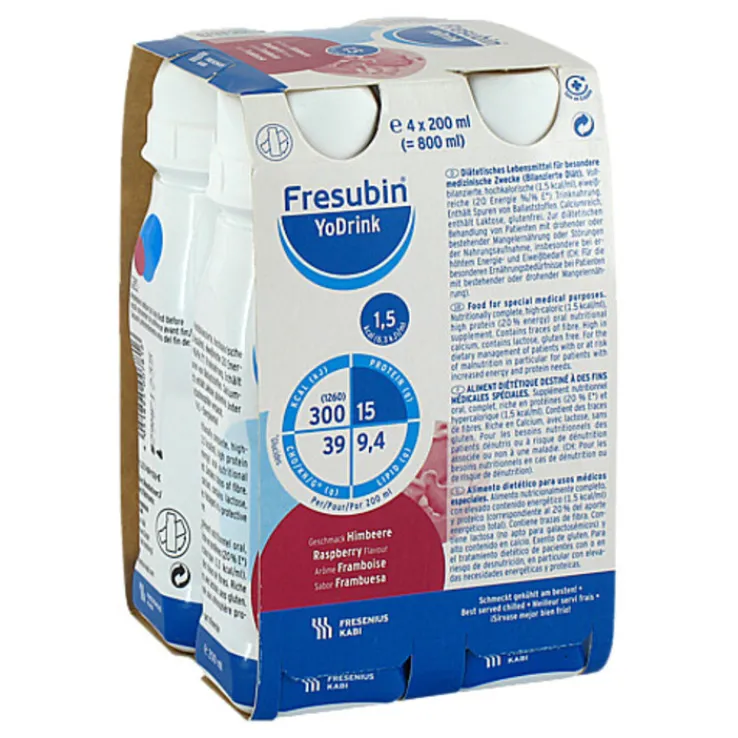 Fresubin Yodrink Himbeere, 4X200 ml